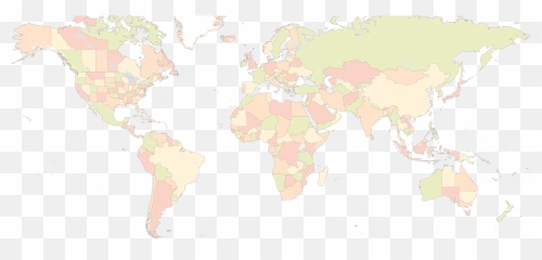 Library Of World Map Banner Transparent Powerpoint - World Map Non Copyrighted png