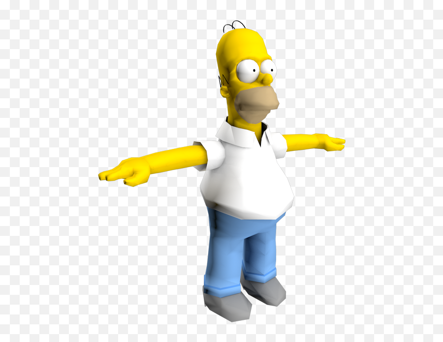 Homer Simpson Replaces White House Jets - Simpsons Road Rage Homer Png,T Pose Png