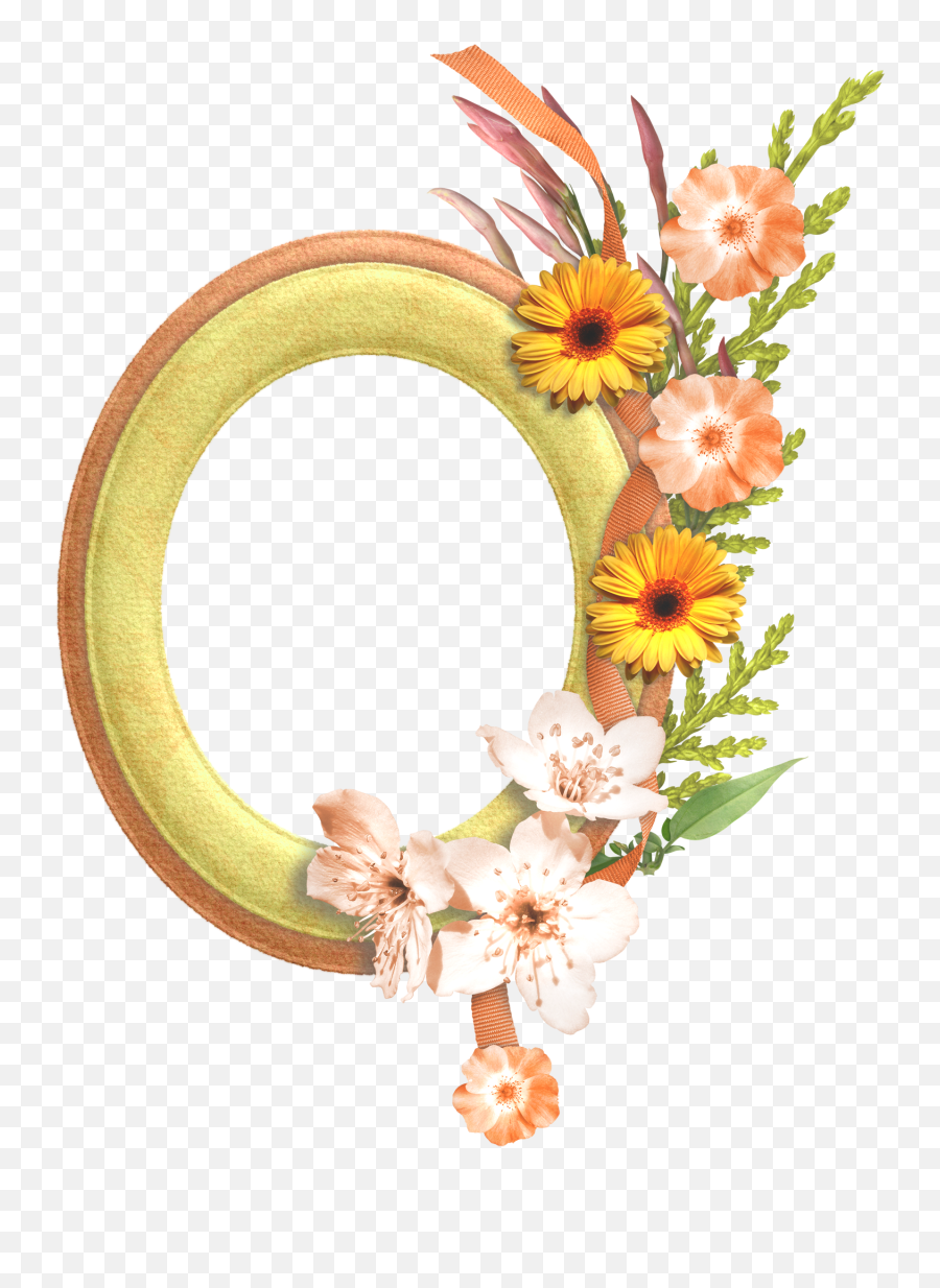 Download Flower Oval Frame Png Image With No Background - Funeral Frames For Flowers,Oval Frame Png
