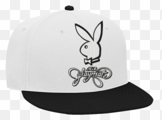 Playboy Snapback Flat Bill Hat - Playboy Bunny Png
