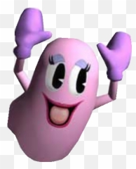 Download Pink Pacman Ghost - Man World Pinky PNG Image