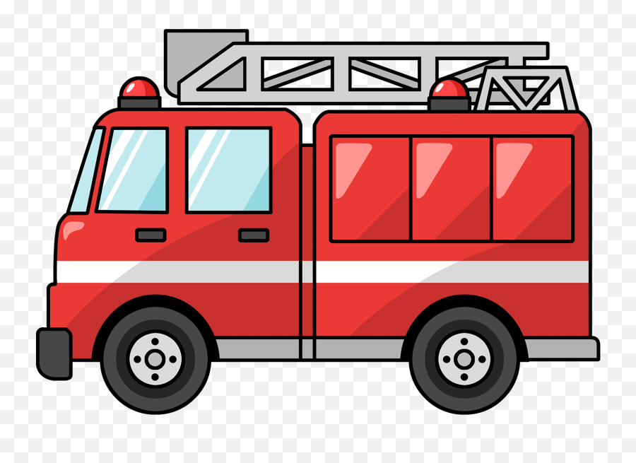 Fire Truck Car Clipart - Fire Truck Clipart Png,Fire Truck Png