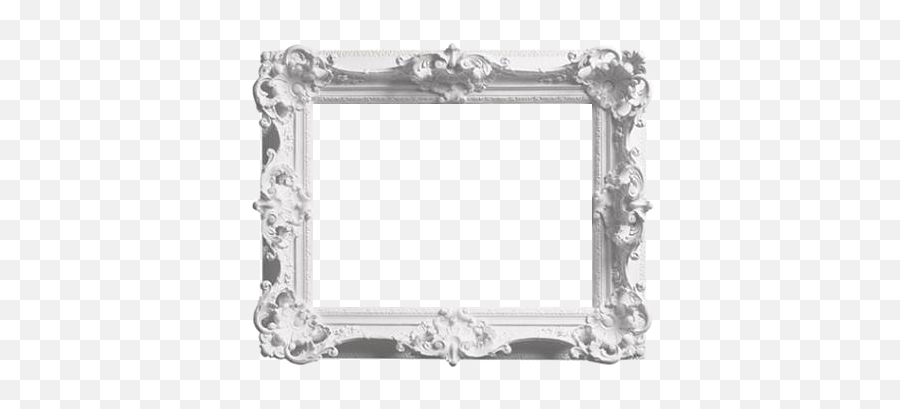 Download White Picture Frame Png - White Vintage Picture Frame Png,Vintage Picture Frame Png