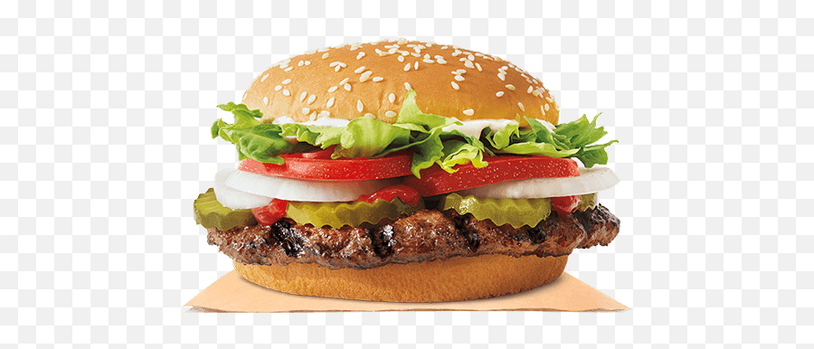 Whopper Sandwich - Whopper Burger King Png,Burger King Crown Png