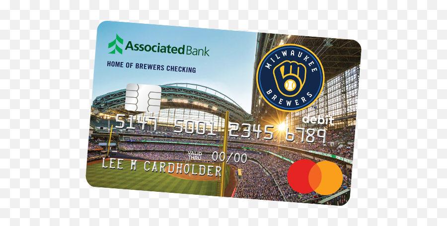 Debit Cards Associated Bank - Miller Park Png,Brewers Packers Badgers Logo