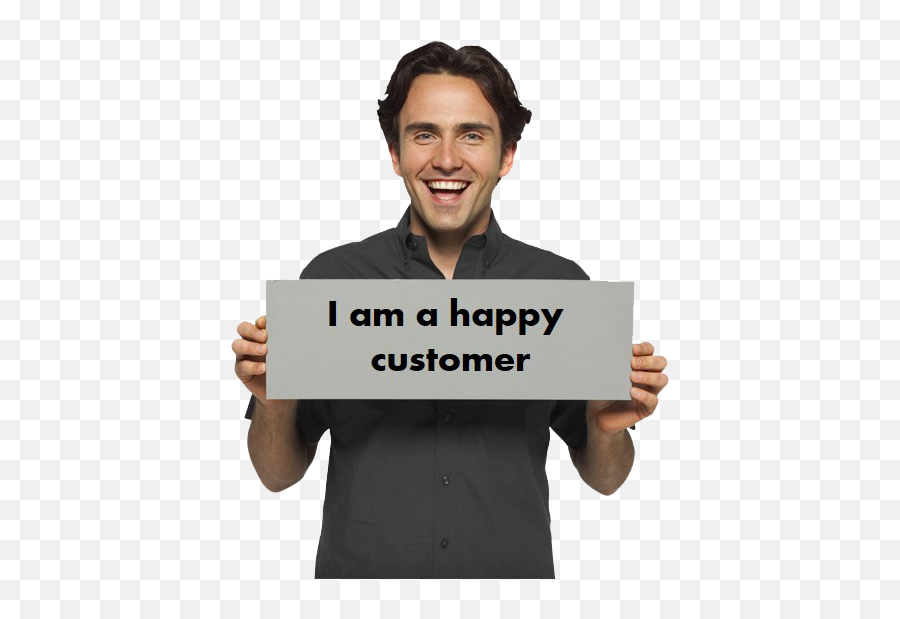 Download Hd They Are Happy - Happy Customer Transparent Png Am A Happy Customer,Happy Customer Png