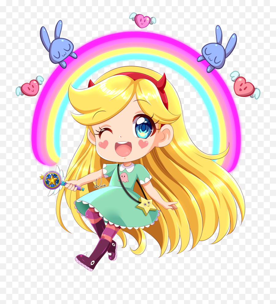 Star Vs The Forces Of Evil Png - Narwhal Clipart Allie Star Butterfly Chibi,Narwhal Png