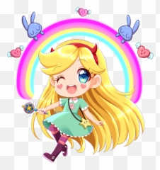 Star Vs The Forces Of Evil Png - Narwhal Clipart Allie Star Butterfly Chibi,Narwhal Png