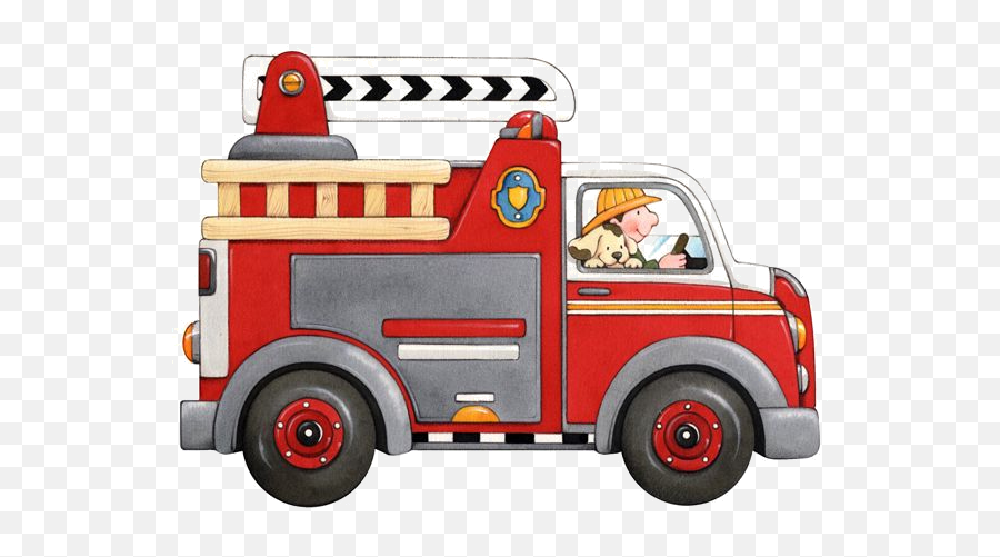 Firetruck - Firetrucks Clipart Transparent Png Original Camion Pompier Clipart,Fire Clipart Transparent