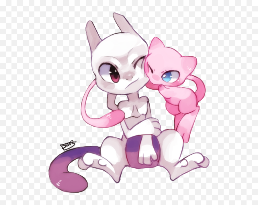 Face Squish 3 Pokémon Know Your Meme - Cute Mewtwo And Mew Png,Mewtwo Png