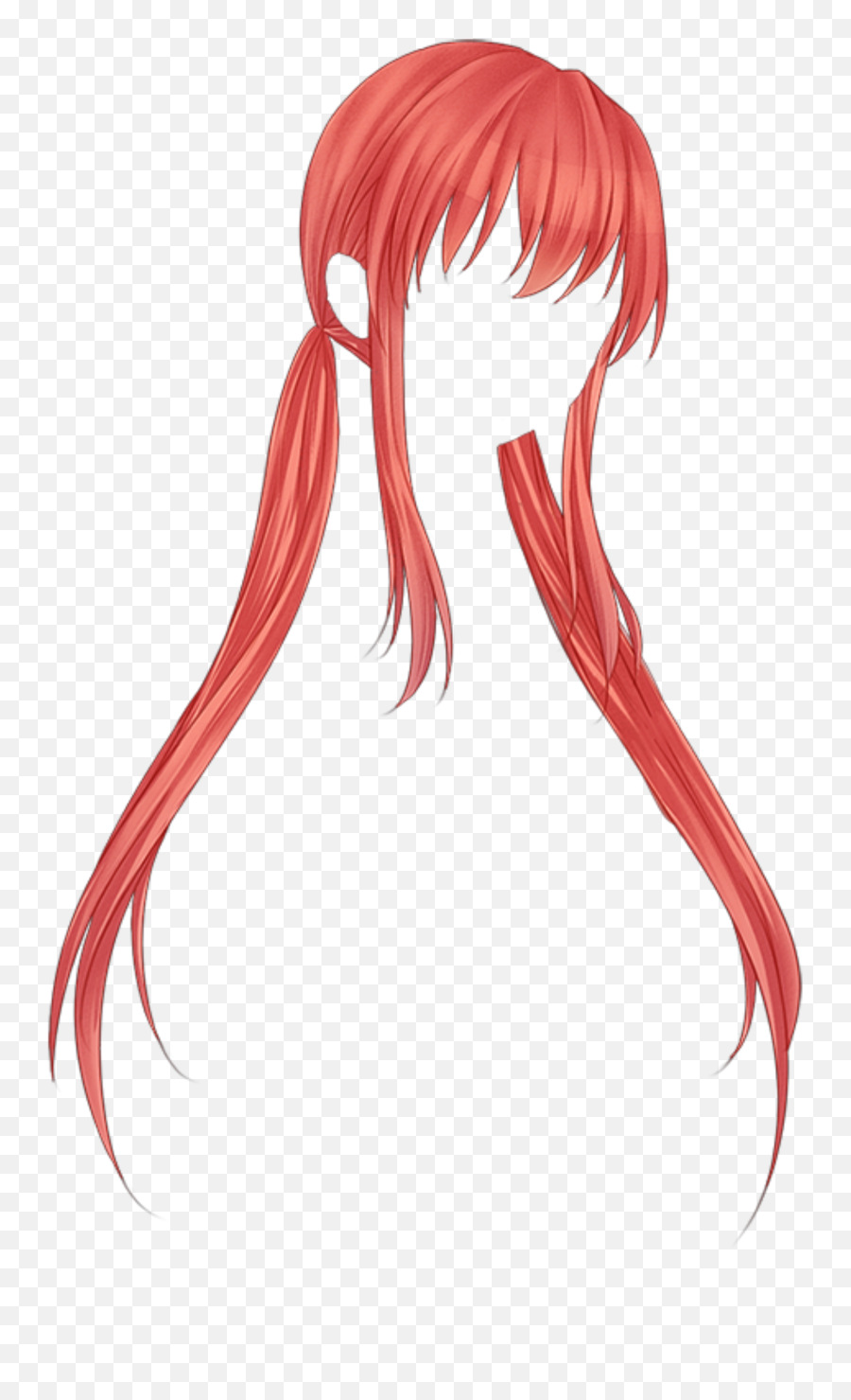 Rose Red Sweetie Anime Hair Sticker By Snuckiessock - Transparent Anime Hair Png,Anime Hair Png
