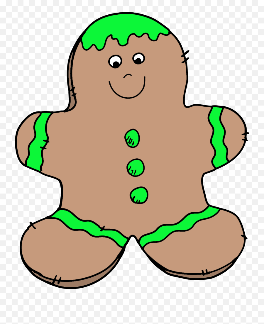 Christmas Cookie Clipart - Gingerbread Man Png Download Clip Art,Gingerbread Man Png