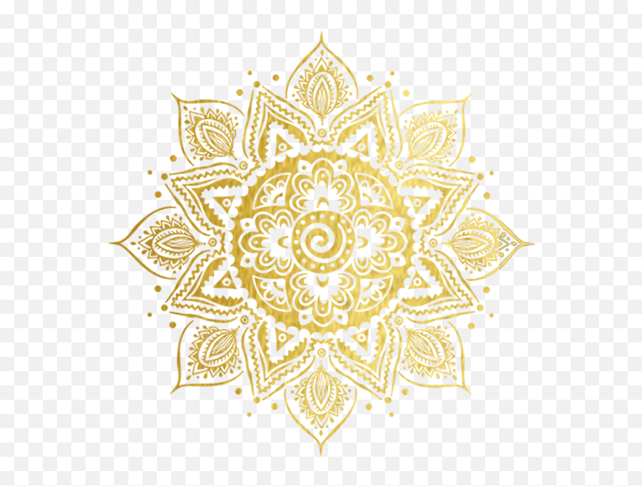 Pujo Lookbook 2018 Central - Gold Mandala Design Png,Mandala Transparent Background