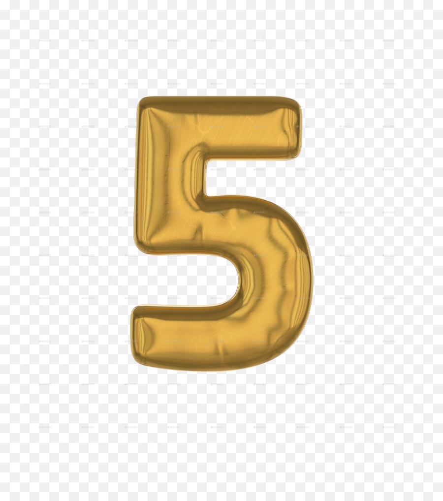Gold Foil Alphabet - Number Png,Number 8 Png