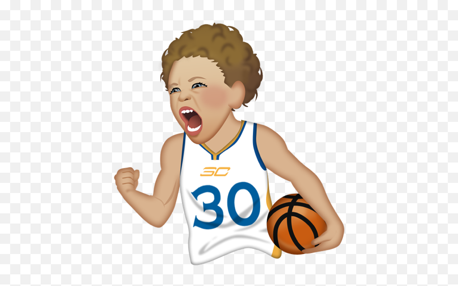 Riley Curry Rules Stephenu0027s Emoji App Stephen - Stephen Curry Png,Basketball Emoji Png