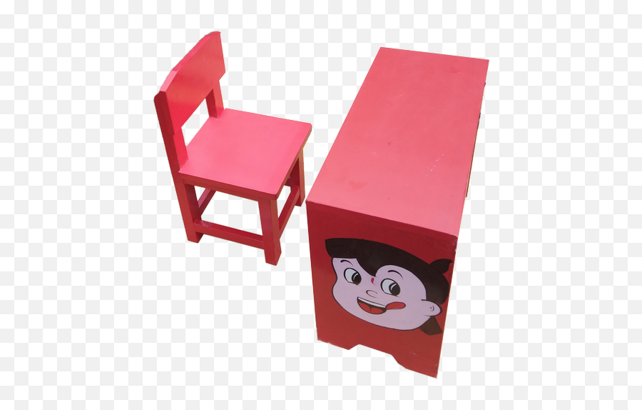Kids Study Table With Chair School Desk - Red Study Table For Kids Png,School Chair Png