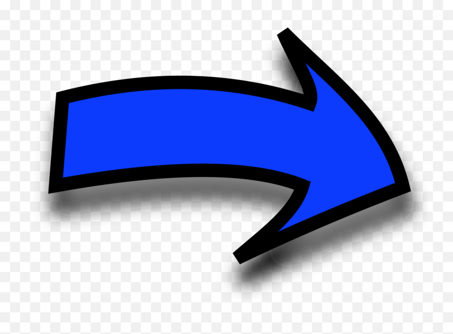 Download Hd Set Right Blue Arrow Cartoon Pointing - Clipart Right Arrow Png,Pointing Arrow Png