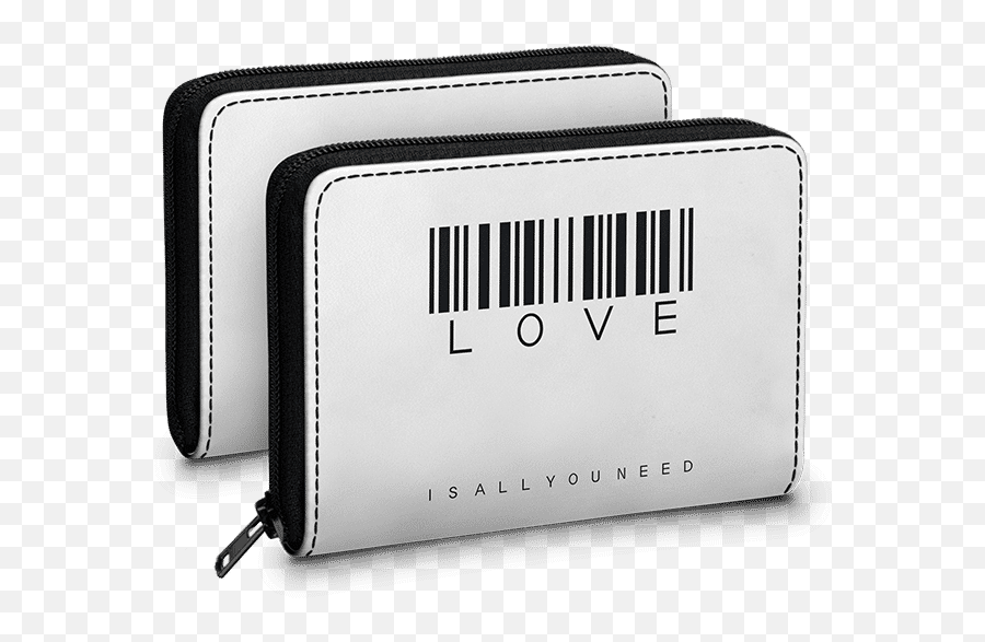 Download Dailyobjects Barcode Love Need White Zipper Slim - Wallet Png,White Barcode Png