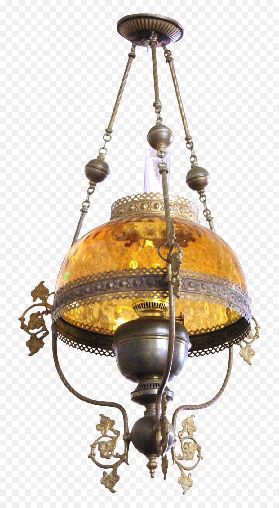 Antique Hanging Oil Lamp - Antique Ceiling Lamps Png,Hanging Lights Png
