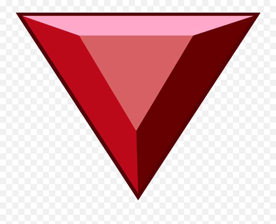 Triangle Clip Gem Svg Free Stock - Steven Universe Pyrope Steven Universe Pyrope Gemstone Png,Red And White Triangle Logo