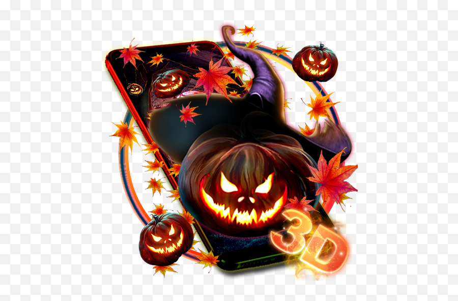 Amazoncom Scary Pumpkin Night Gravity Theme Appstore For - Halloween Png,Pumpkin Emoji Png