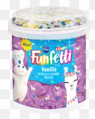 Pillsbury Funfetti Llama Vanilla Flavored Frosting - Pillsbury Funfetti Llama Frosting Png,Llama Transparent