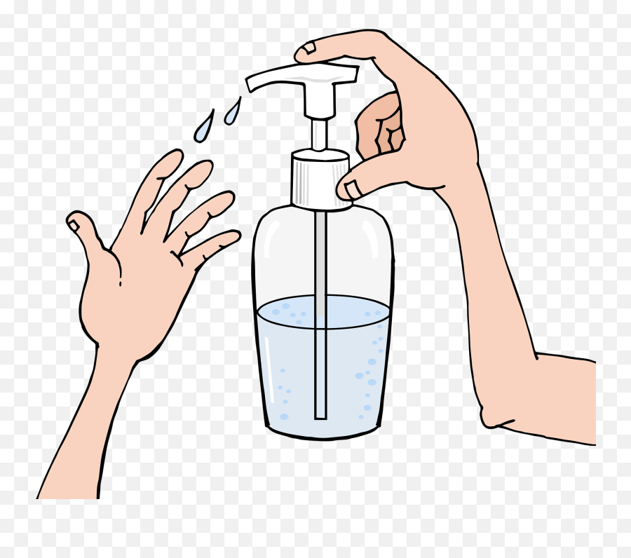 Hand Sanitizer 1920x1649 - Clipart Using Hand Sanitizer Png,Hand Sanitizer Png