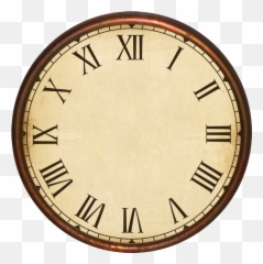 Watch Face Template Png - Printable Roman Numeral Clock Face Template,Watch Face Png
