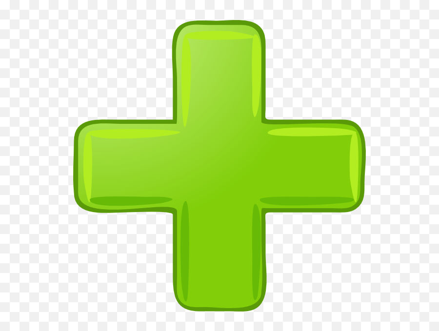 Green Plus Sign Clip Art - Vector Clip Art Clipart Addition Symbol Png,Sign Transparent