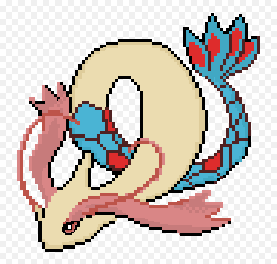 Pixilart - Milotic By Thewhitetiger Lovely Png,Milotic Png