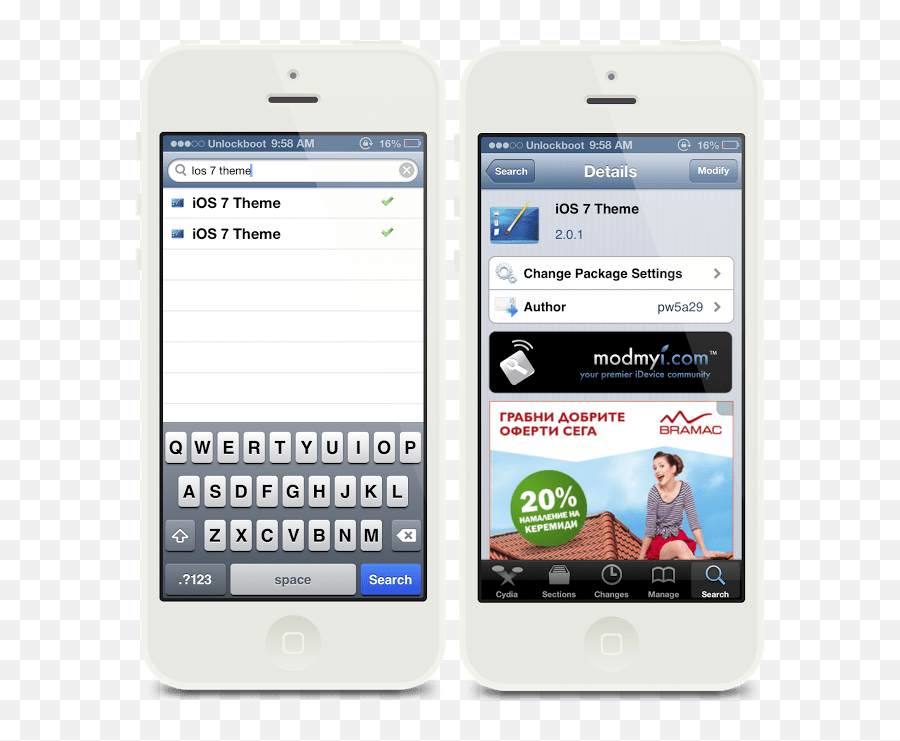 Ios 7 Theme For 6 Iphone 544s U0026 Ipod Touch Guide - Ios 3 Message Png,Cydia Icon Changer