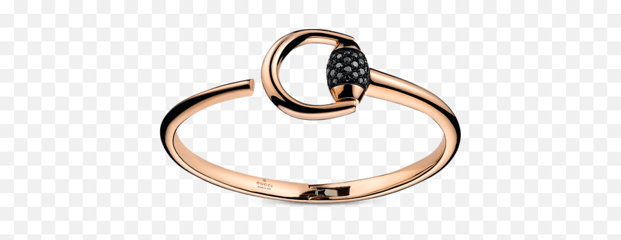 Gucci Jewellery - Black Diamond Bracelet On Rose Gold Png,Gucci Icon Rings