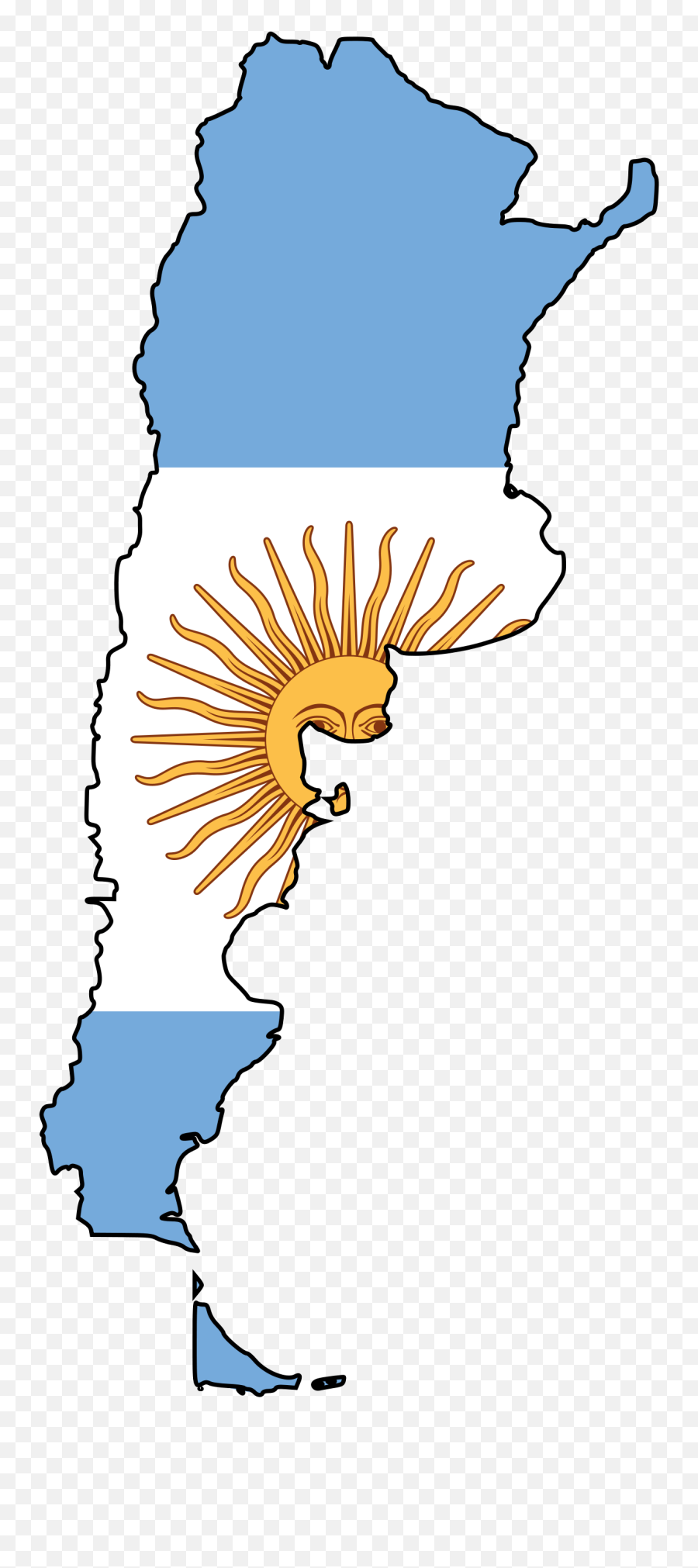 Argentina Flag Map Mapsof - Argentina Flag Map Png,Argentina Flag Png