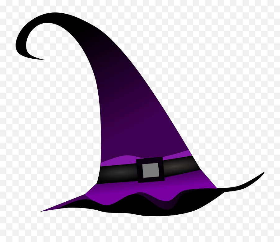 Purple Witch Hat Clip Art Royalty Free - Halloween Hat Clipart Png,Witch Hat Transparent Background