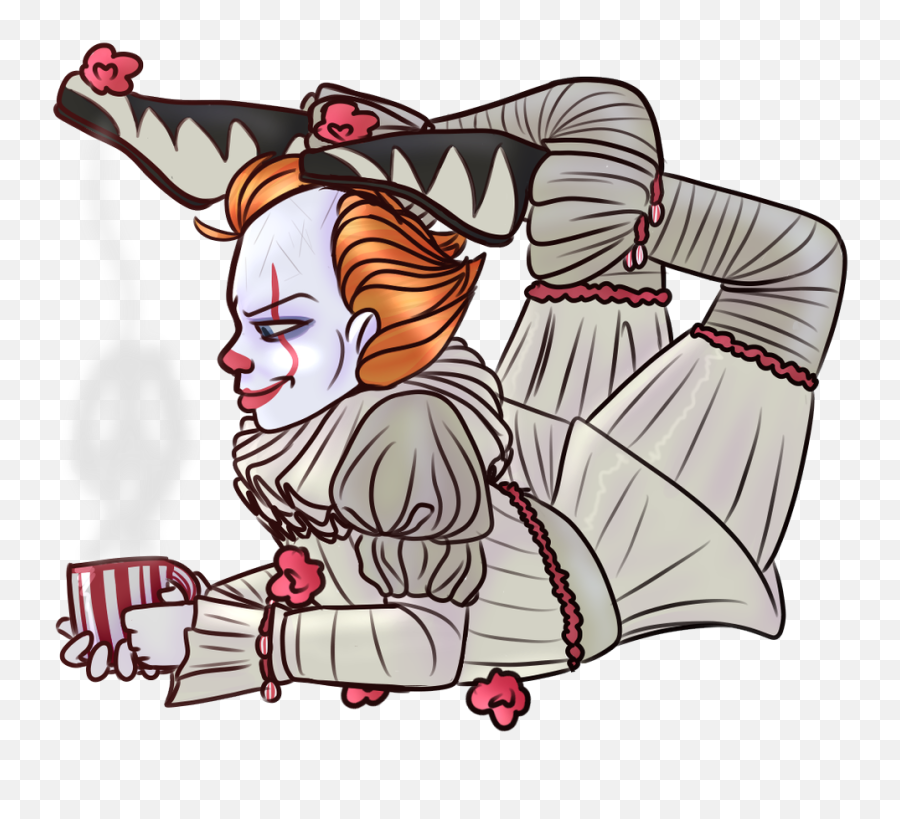Pennywisefanart Hashtag - Cartoon Pennywise Fan Art Funny Comic Png,Pennywise Lgbt Icon