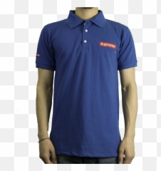 Download Royal Blue Supreme Polo Shirt For Men - Polo Shirt Polo Shirt Png,Supreme Shirt Png