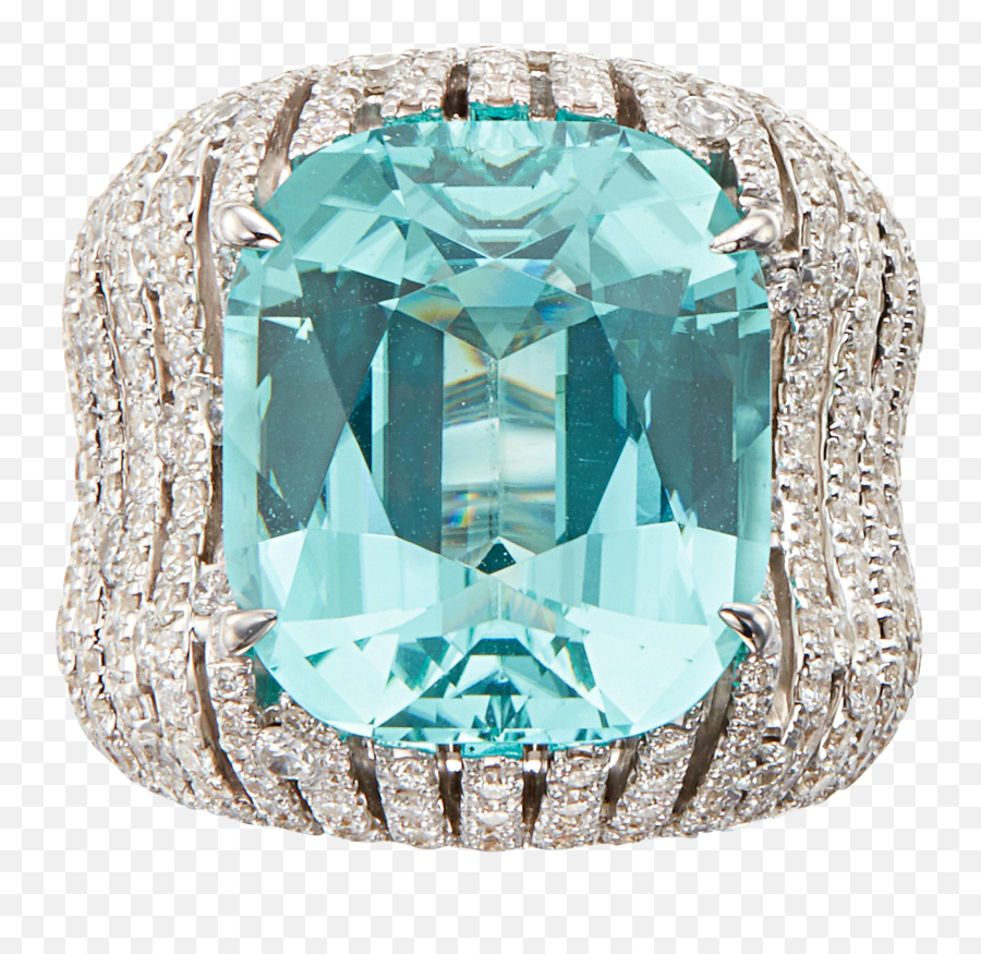 Tourmaline And Diamond Ring - Solid Png,Gucci Icon Ring With Diamonds