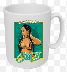 Cardi B Washpoppin - Mug Png,Cardi B Png