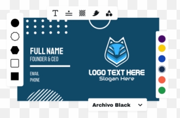Business Cards - Try our Maker for FREE Horizontal png