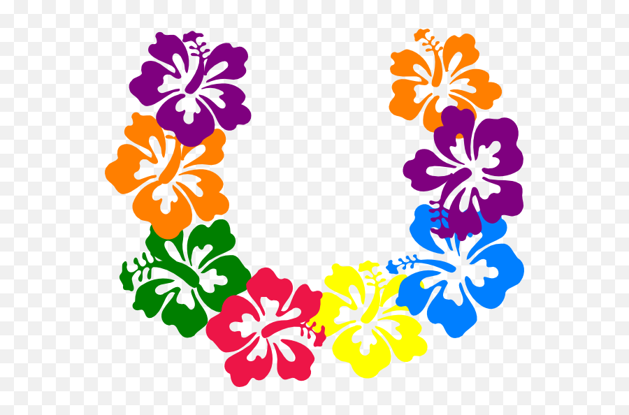 Hawaiian Flowers Png 1 Image - Clipart Hawaiian Lei,Hawaiian Flowers Png