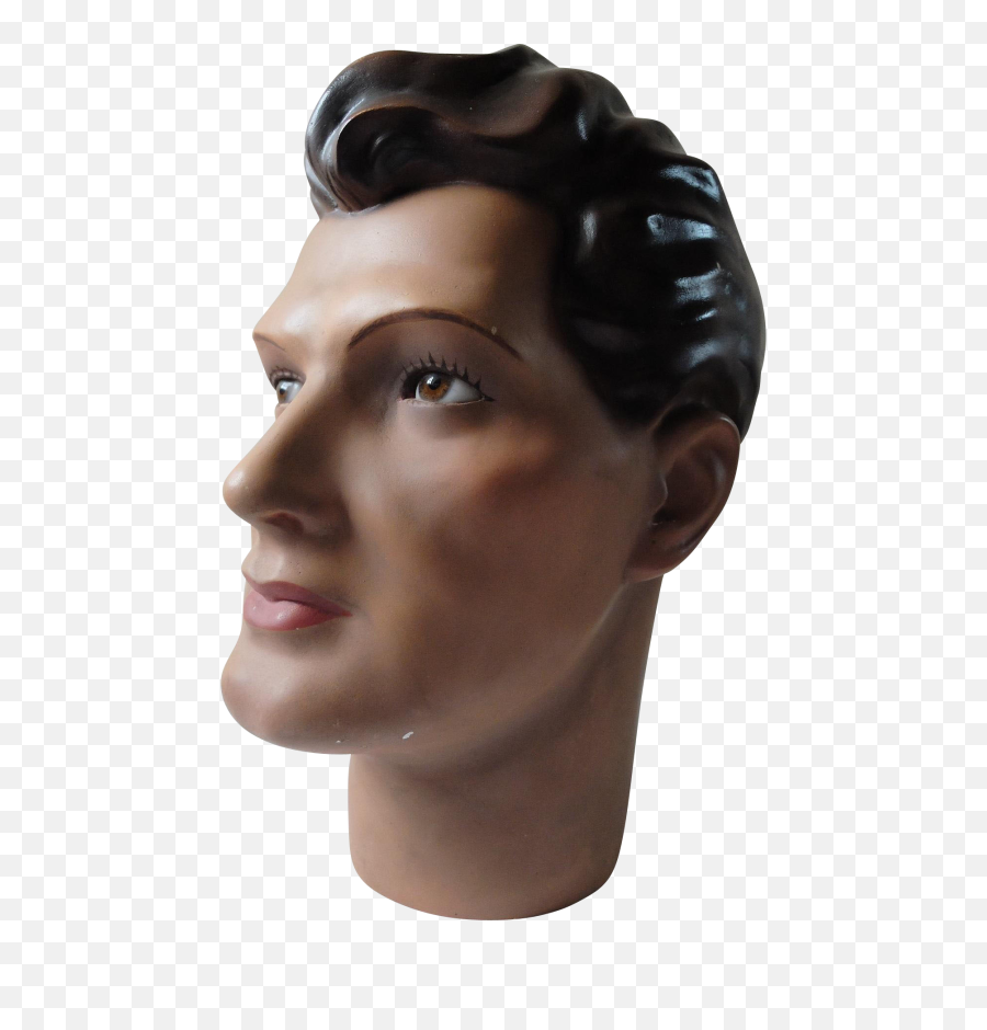 Vintage Hairdressers Mannequin - Vintage Male Mannequin Head Png,Mannequin Png