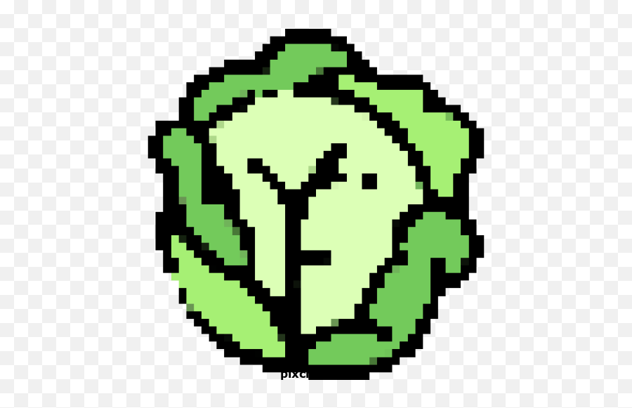 Fruit - Printable Pixel Art Circle Png,Cabbage Png