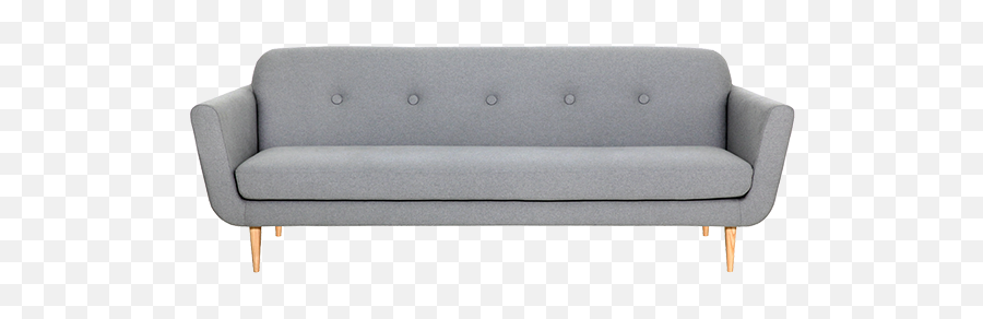 Ebb Sofa Scandinavian Button Back Commercial - Couch Png,Sofa Transparent
