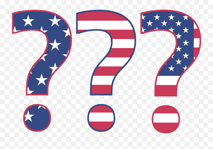 Download Hd American Flag Question Mark Transparent Png - Question Mark American Flag,Question Marks Png