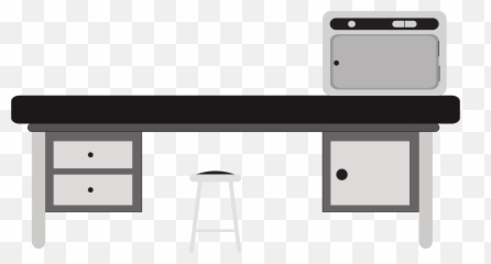 Clipart Computer Desk Transparent - Science Lab Table Clipart Png,Computer Desk Png