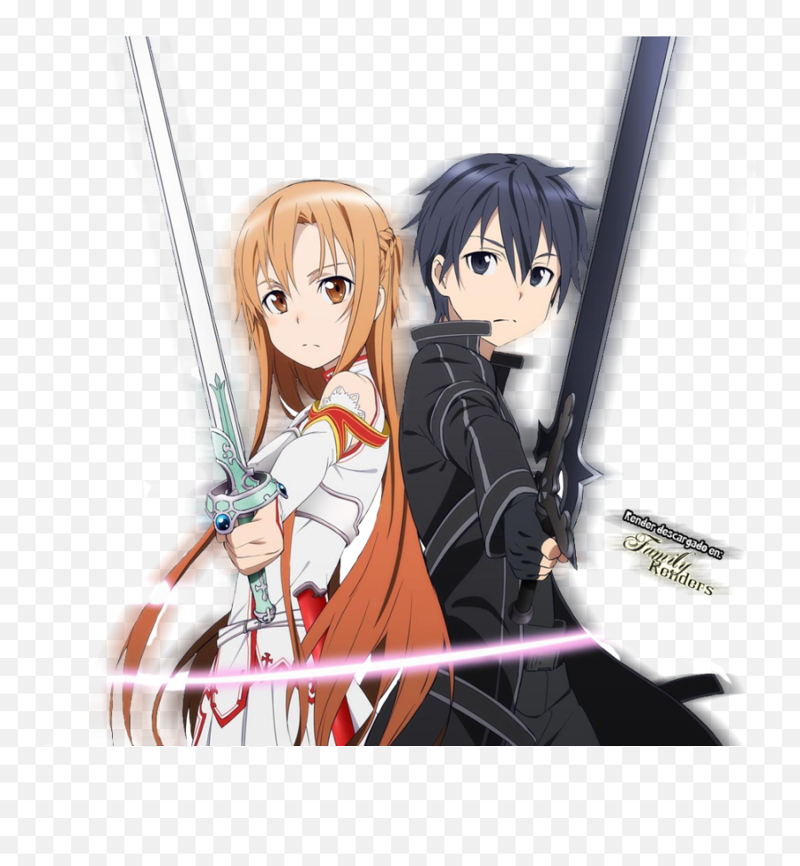 Asuna E Kirito Png 5 Image - Sword Art Online Anime,Kirito Png