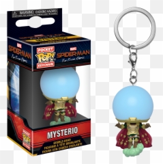 Spider - Man Far From Home Mysterio Pocket Pop Vinyl Keychain Myisterio Pop Keychain Png,Mysterio Png