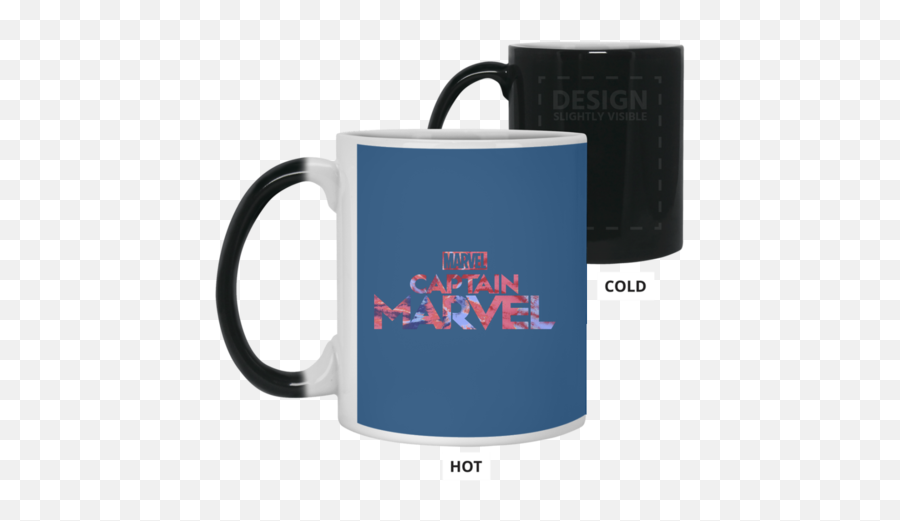 Captain Marvel Bold Tie Dye Movie Logo Color Changing Mug 11 Oz - Mug Png,Movie Logo