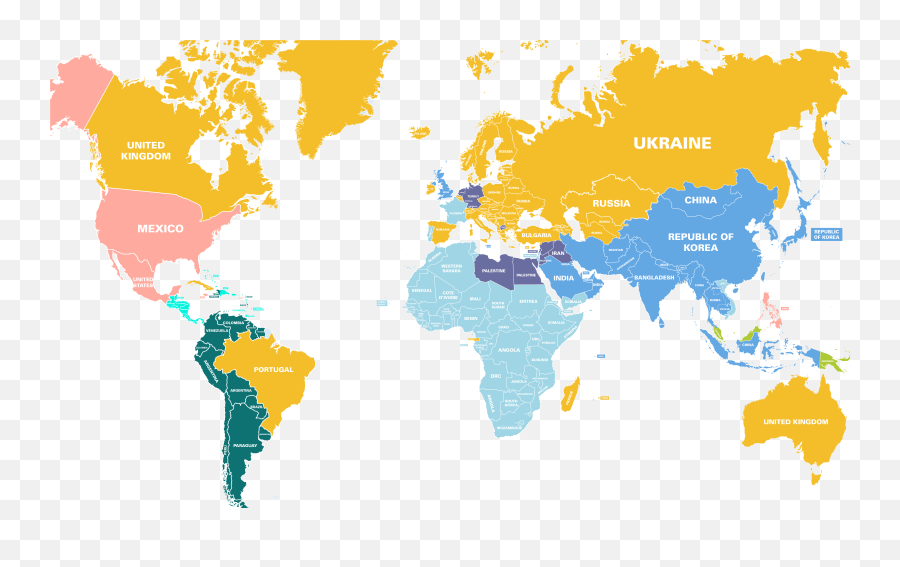 Download The Top Immigrant Population - Country Is This Quiz Png,Map Of World Png