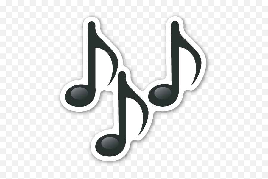 Multiple Musical Notes - Emoji De Nota Musical Png,Food Emoji Png